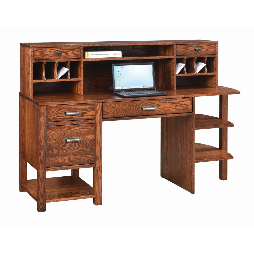 QW Amish Wakefield Shelf Desk w/ Optional Hutch