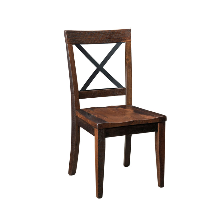 QW Amish Bordon Reclaimed Barnwood Side Chair