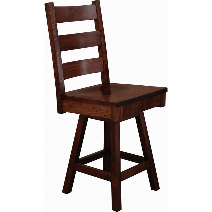 QW Amish Western Swivel Bar Chair