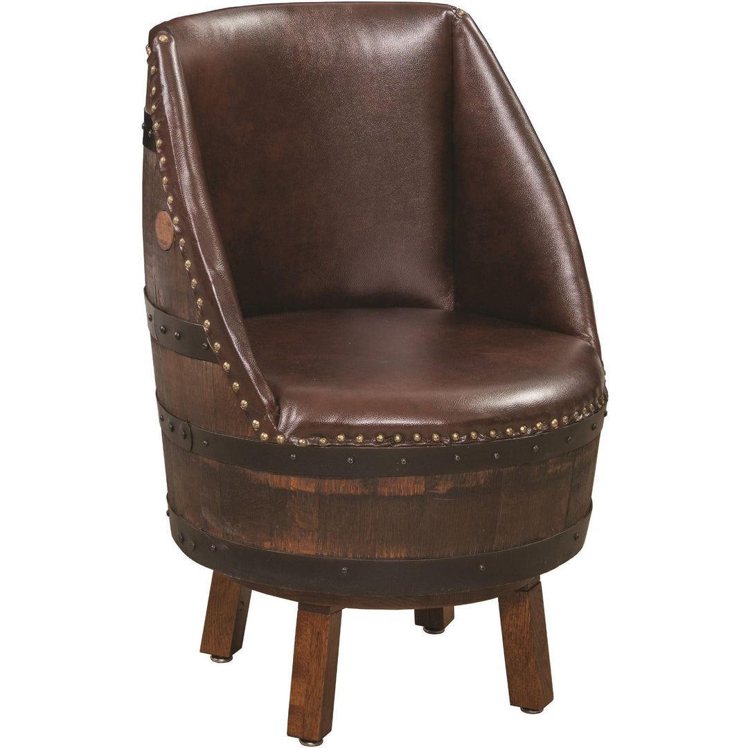 QW Amish Whiskey Barrel Upholstered Chairs MPSE-115