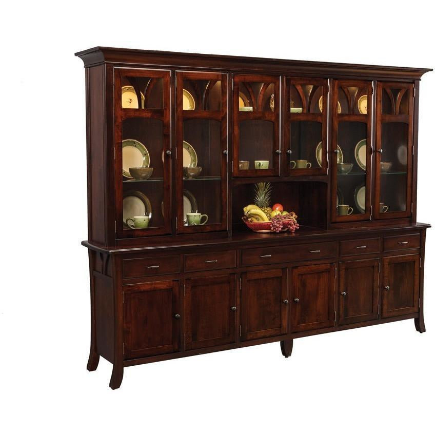 QW Amish Williamson Hartford Collection 6 Door Hutch QXIP-WH109FDCO