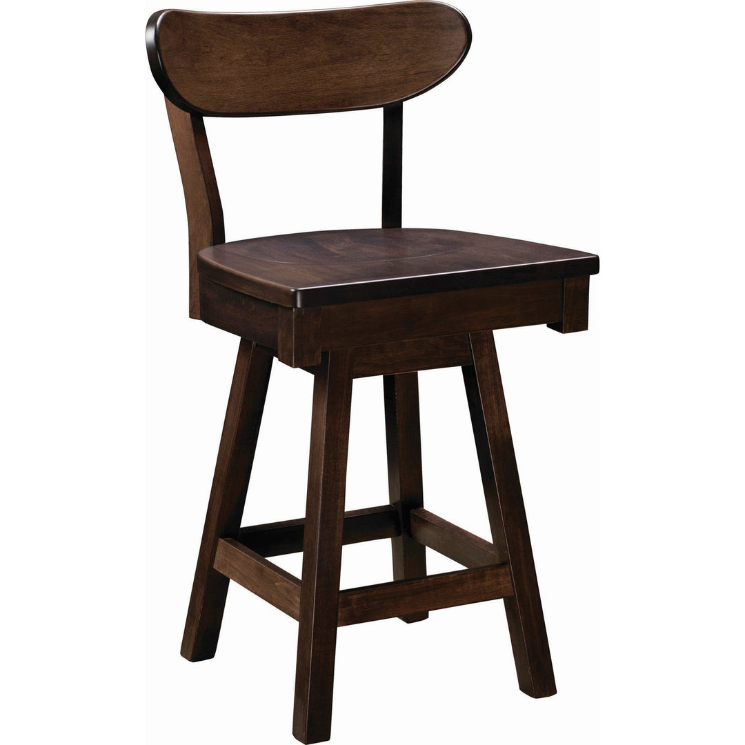 QW Amish Windsor Swivel Bar Chair