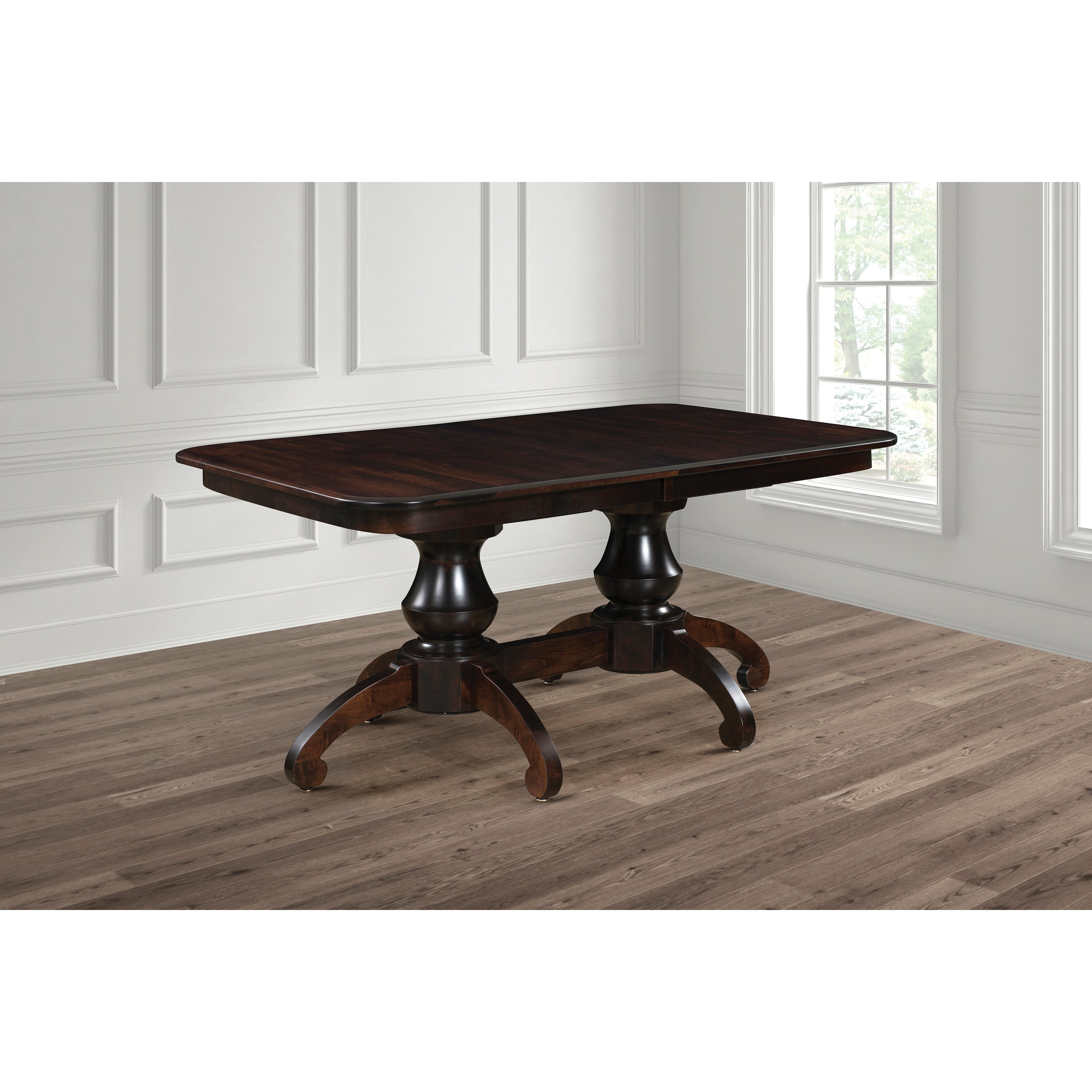 QW Amish Woodstock Double Pedestal Table - Thumbnail 5