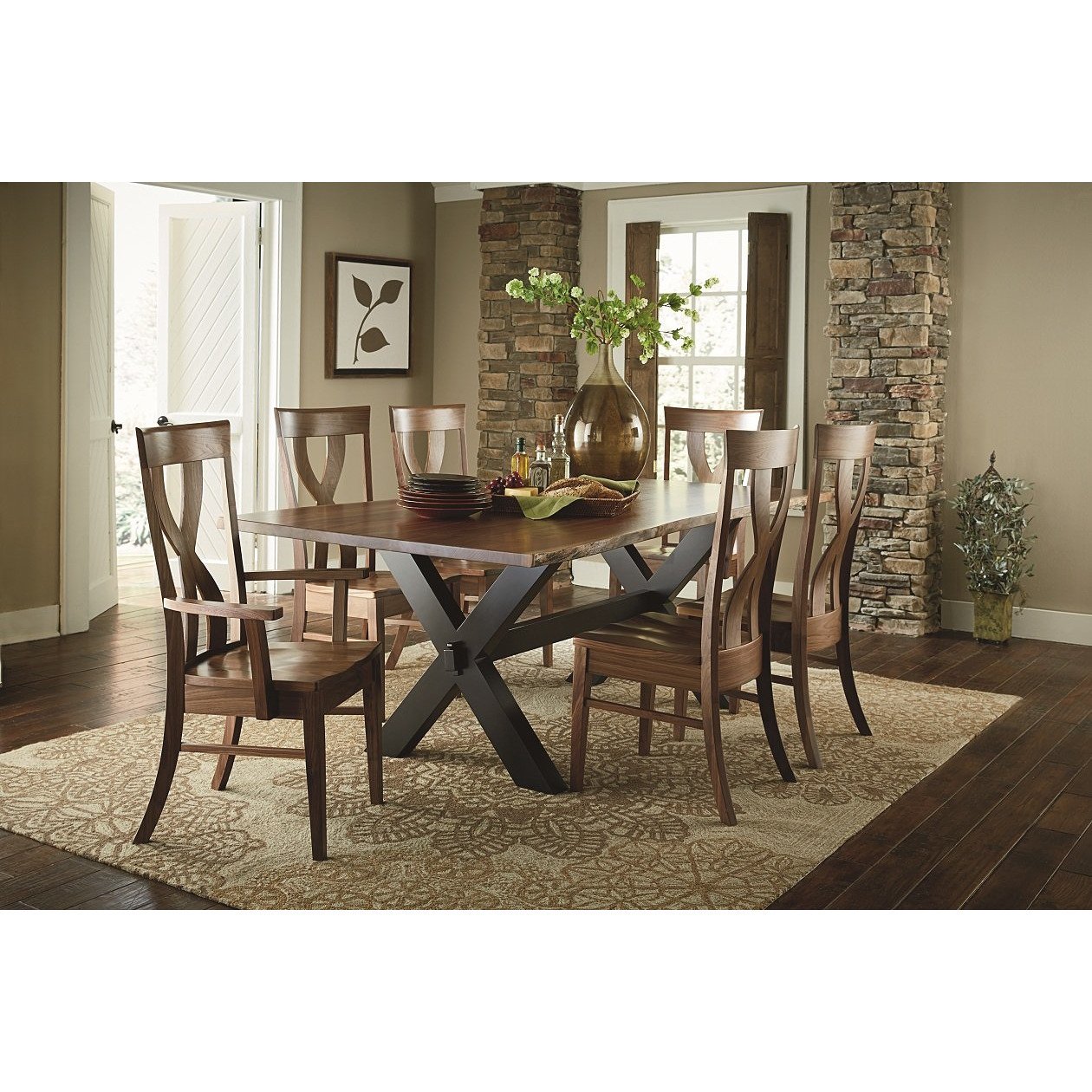 QW Amish Xander Arm Chair - Thumbnail 2
