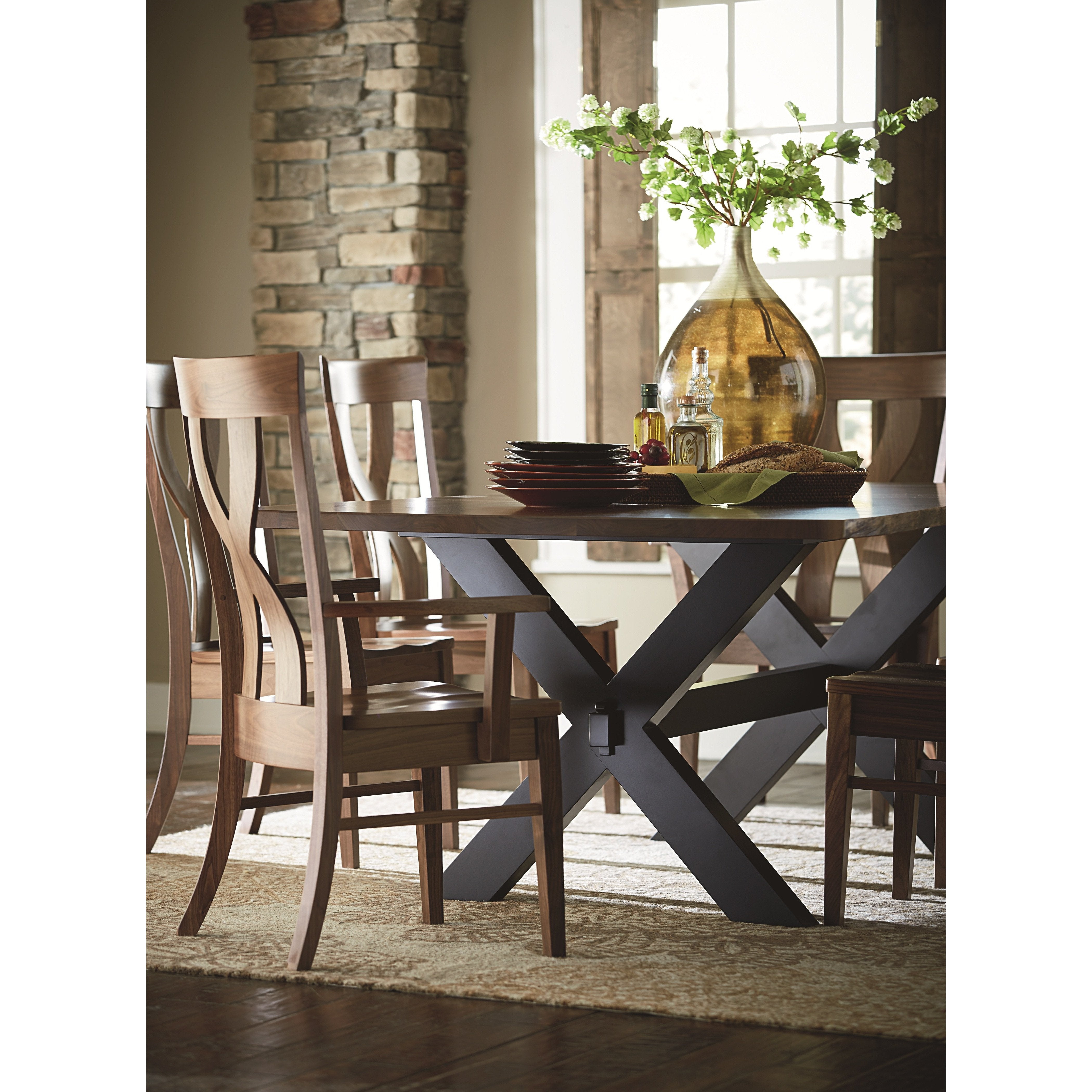 QW Amish Xander Arm Chair - Thumbnail 3